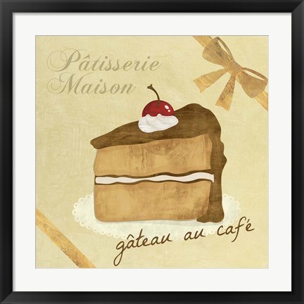 Framed Gateau au Cafe Print