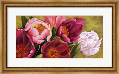 Framed My Tulips Print