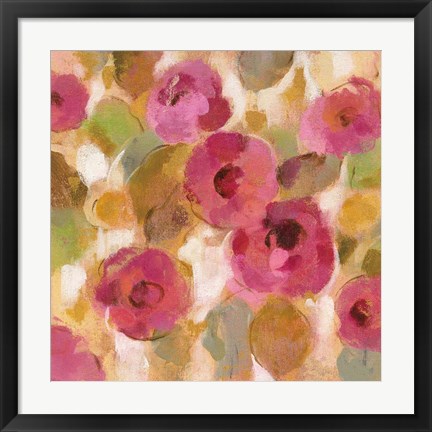 Framed Glorious Pink Floral III Print