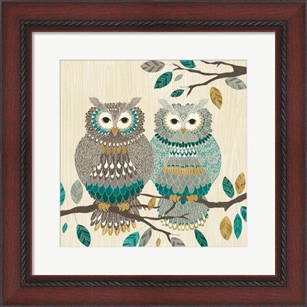 Framed Cool Feathers II Print