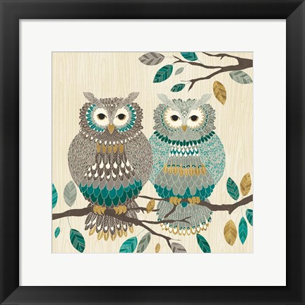 Framed Cool Feathers II Print