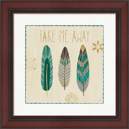 Framed Cool Feathers IV Print