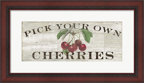 Framed Farm Fresh Cherries Print