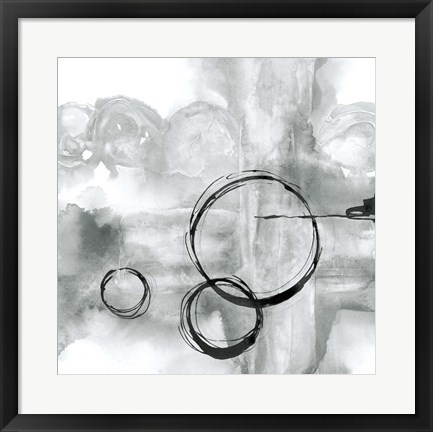 Framed Full Circle II Gray Print