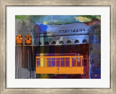 Framed San Francisco Trolley Car Print
