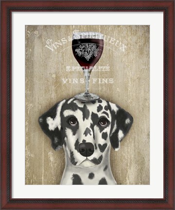 Framed Dog Au Vin Dalmatian Print