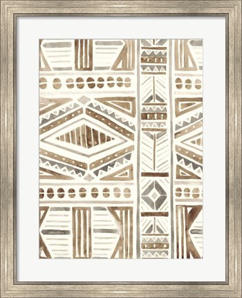 Framed Tribal Impressions II Print