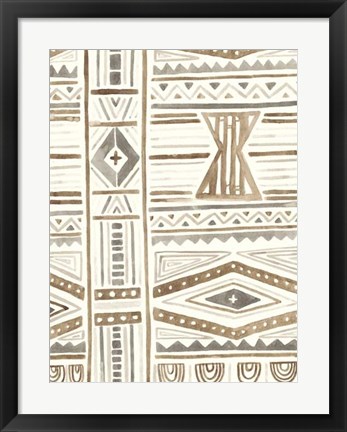 Framed Tribal Impressions III Print