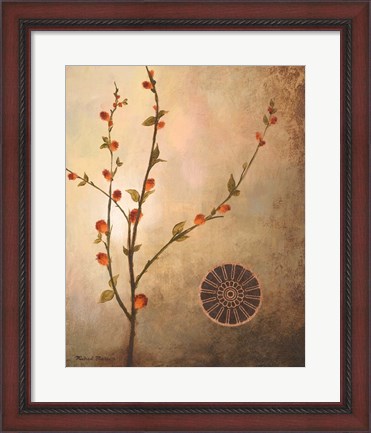 Framed Fall Stems in the Warmth Print