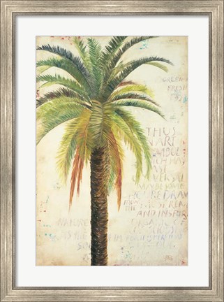 Framed Palms &amp; Scrolls II Print