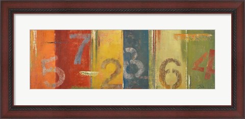 Framed Lucky Numbers I Print