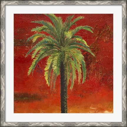 Framed La Palma on Red III Print