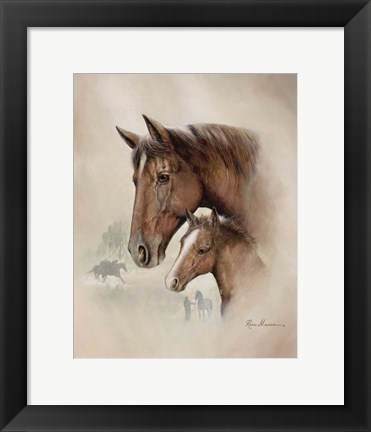 Framed Race Horse I Print