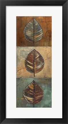 Framed New Leaf Panel II (Vertical) Print