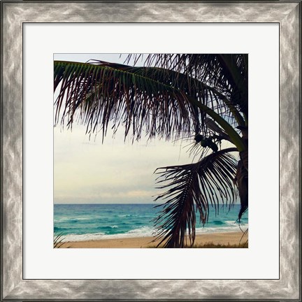 Framed Palm and Beach Print