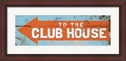 Framed To the Club House Print