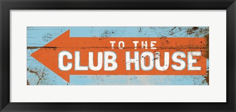 Framed To the Club House Print