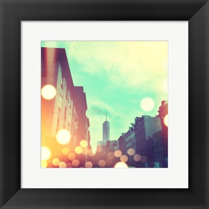 Framed City Stroll I Print