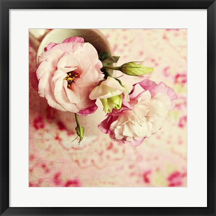 Framed Cup of Romance Square Print
