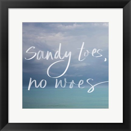 Framed Sandy Toes Print