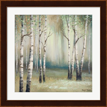 Framed Late September Birch I Print