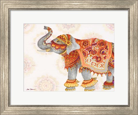 Framed Pink Elephant IIB Print