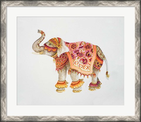 Framed Pink Elephant IIA Print