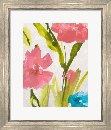 Framed Blue and Pink le Povat  II Print