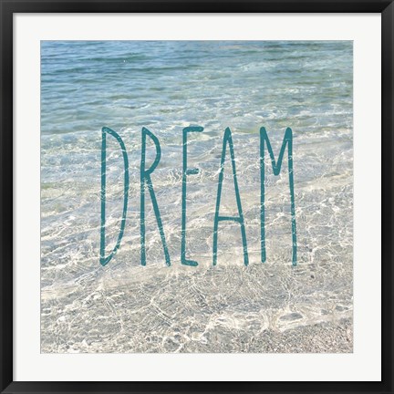 Framed Dream In The Ocean Print