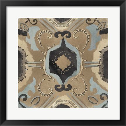 Framed Offset Textile I Print