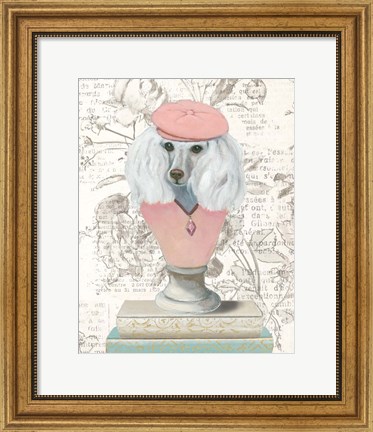 Framed Canine Couture Newsprint IV Print