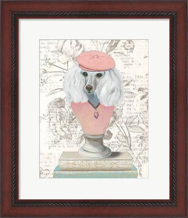 Framed Canine Couture Newsprint IV Print