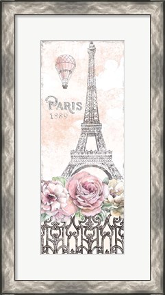 Framed Paris Roses Panel VIII Print