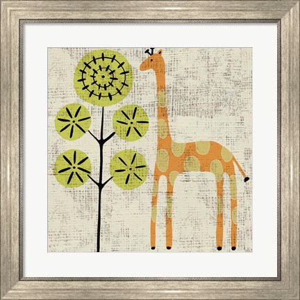 Framed Ada&#39;s Giraffe Print