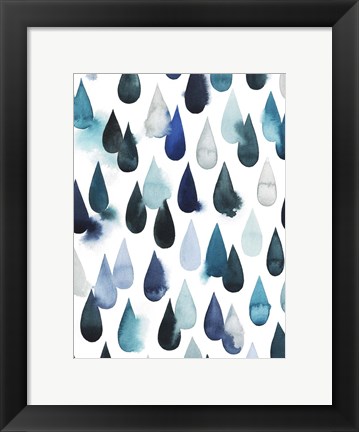 Framed Water Drops I Print