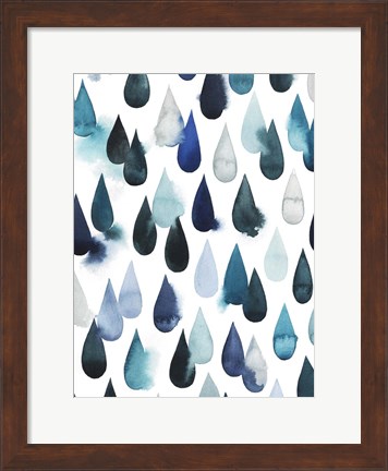 Framed Water Drops I Print