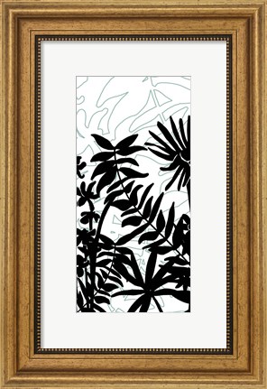 Framed Rainforest Ferns II Print
