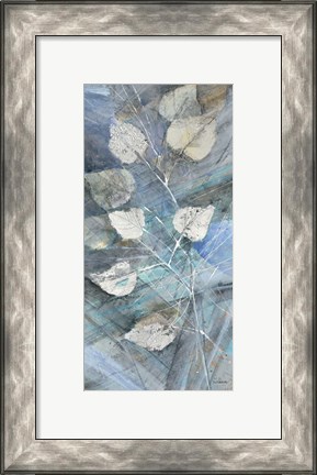 Framed Silver Leaves I Print