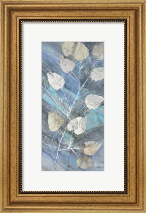 Framed Silver Leaves II Print