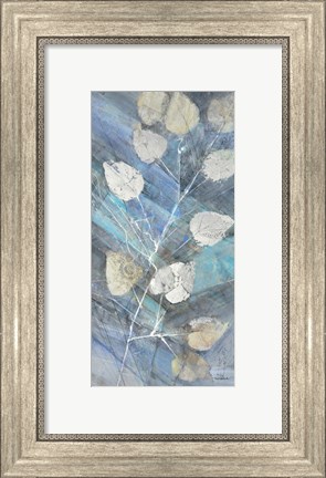 Framed Silver Leaves II Print