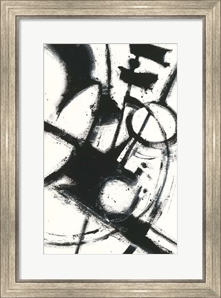 Framed Expression Abstract II White Print