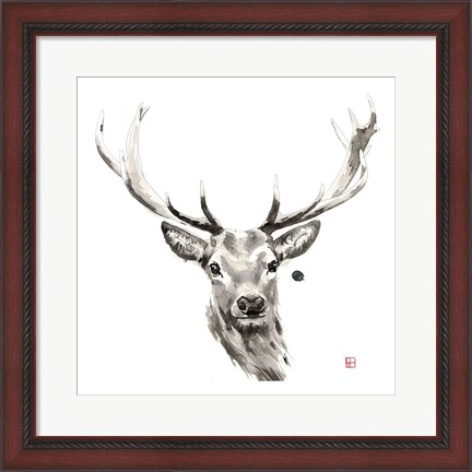 Framed Elk Print