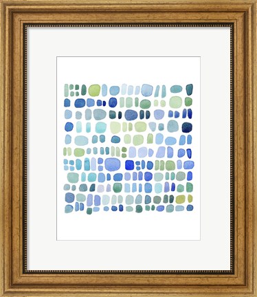 Framed Series Sea Glass No. III Print