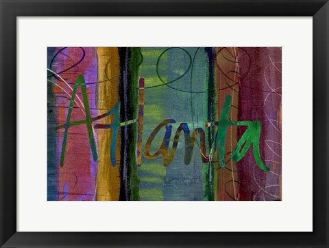 Framed Abstract Atlanta Print