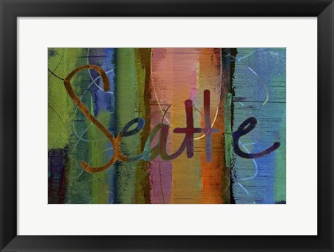 Framed Abstract Seattle Print