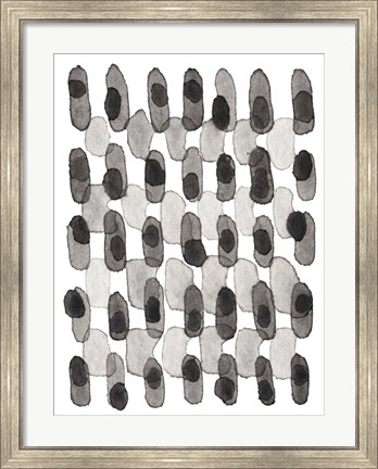 Framed Grey Slate I Print