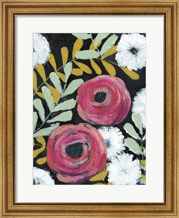 Framed Flor de Color II Print