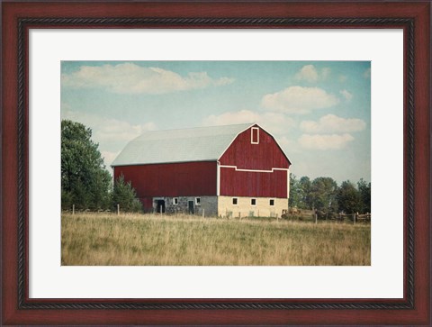 Framed Blissful Country VI Crop Print