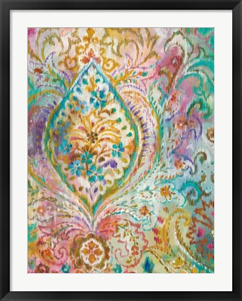 Framed Boho Paisley II Print