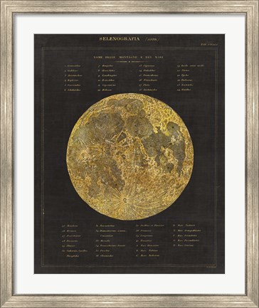Framed Astronomical Chart I Print